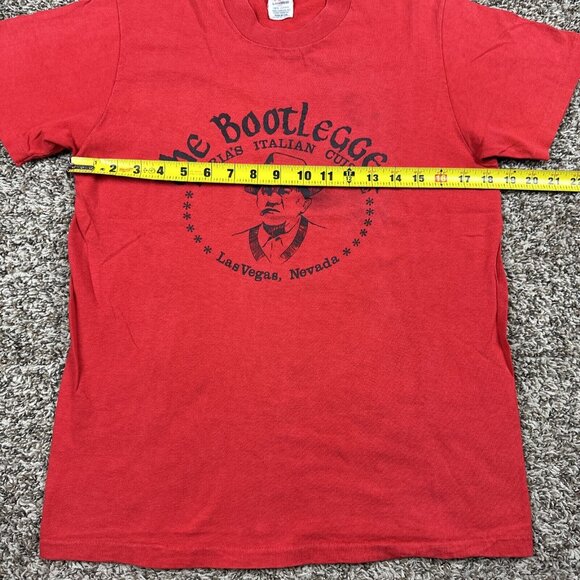 VTG Stedman The Bootlegger Italian Cuisine Las Vegas T-shirt Single Stitch USA M - Picture 5 of 7